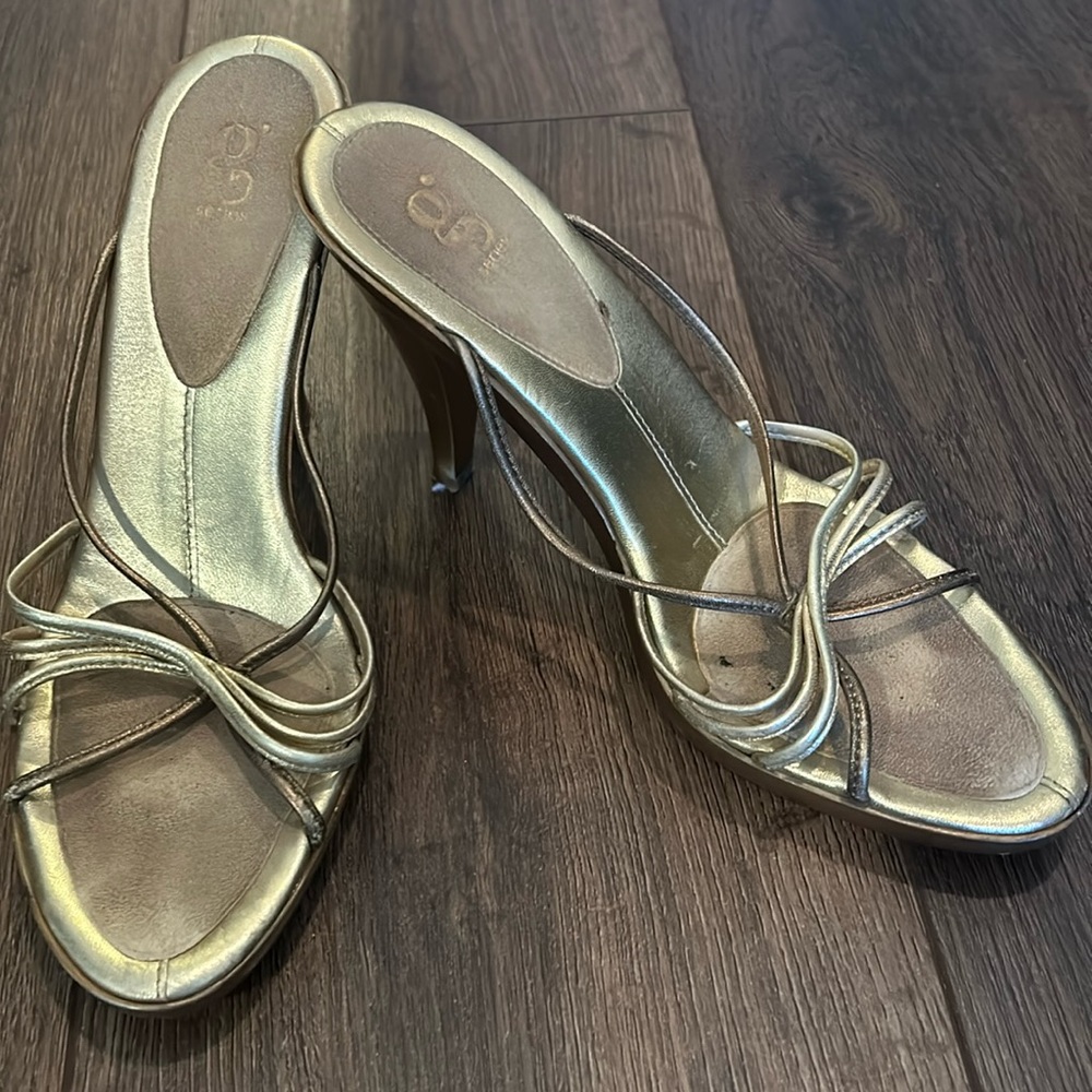 G series gold heels